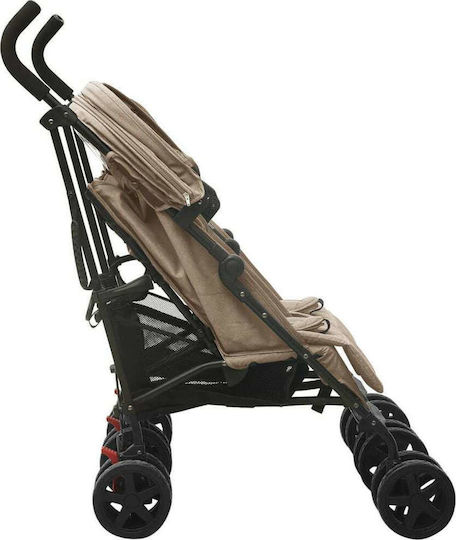 vidaXL Umbrella Stroller Suitable for Newborn Taupe 14.4kg