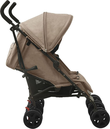 vidaXL Umbrella Stroller Suitable for Newborn Taupe 14.4kg