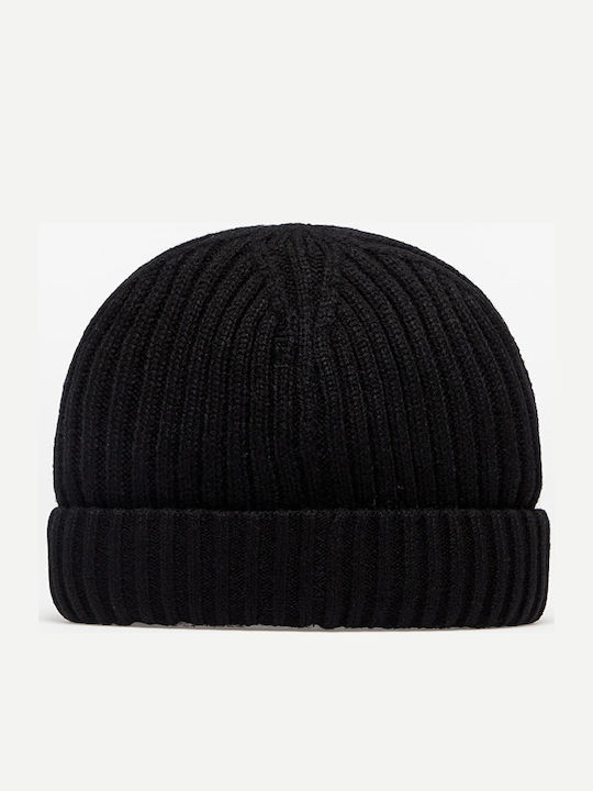 Vans Shallow Cuff Ribbed Beanie Cap Black VN0A5KIOBLK