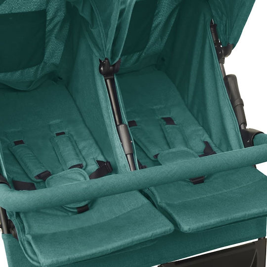 vidaXL Double Stroller Suitable for Newborn Green