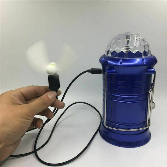 Factory SH-5801 Led Battery Camping Lantern with Flashlight Blue 500lm 2W