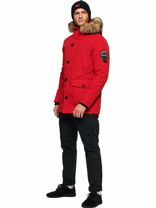 Everest Winter Jacke Parka Rot