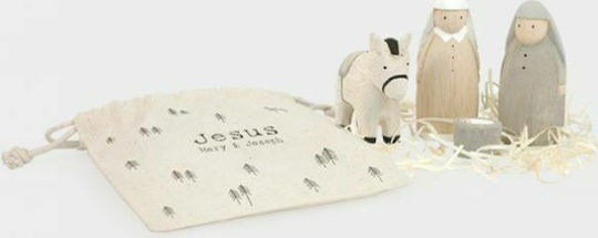 Synchronia Christmas Wooden Figure Height 9.5cm