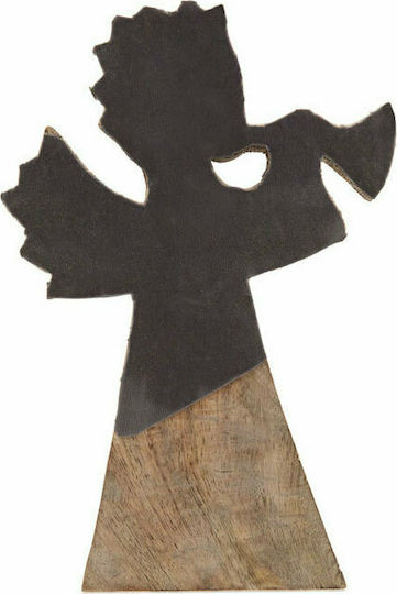 InTheBox Weihnachtliche Holz Figur Cherub Gray 20x20x2.5cm