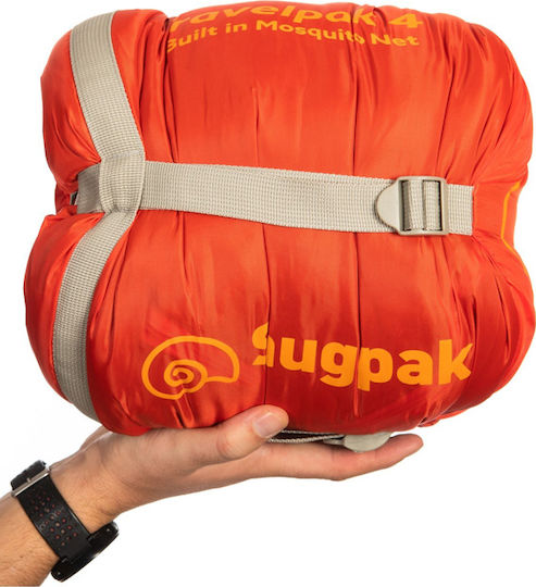 Snugpak Sleeping Bag Single 3 Seasons Travelpak 4 Grey