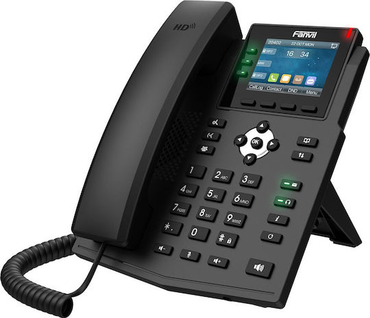 Fanvil X3U Pro Ενσύρματο Τηλέφωνο IP 6 γραμμών Μαύρο