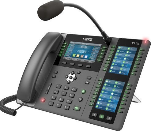 Fanvil X210i Verkabelt IP-Telefon mit 20 Linien in Schwarz