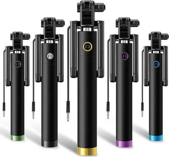 Three Generations Drive-By-Wire Selfie Stick με Καλώδιο Lightning Μαύρο