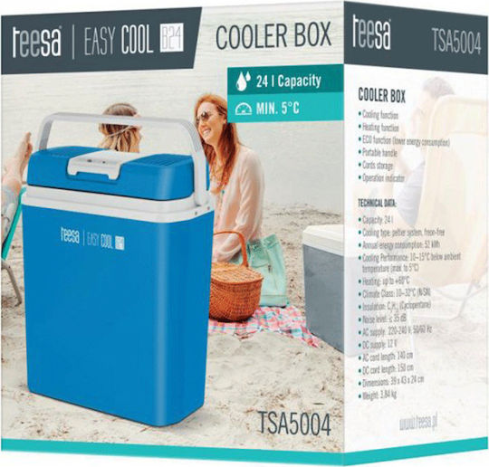 Teesa Easy Cool B24 Frigider Portabil Termoelectric 24lt 12V / 220V Albastru