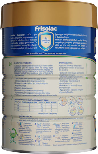 NOUNOU Milk Powder Frisolac Comfort 1 for 0m++ Months 800gr