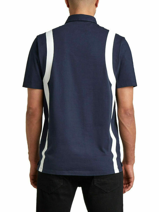 G-Star Raw PRINTED Men's Short Sleeve Blouse Polo Navy