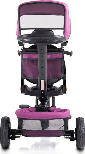 Byox Convertible Kids Tricycle with Parental Handle for 12 Months Purple
