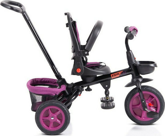 Byox Convertible Kids Tricycle with Parental Handle for 12 Months Purple