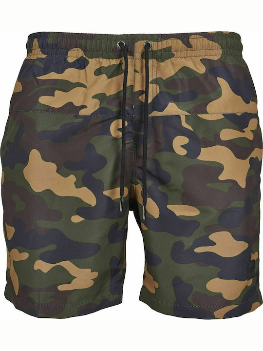 Herren Badebekleidung Shorts Khaki Tarnfarben