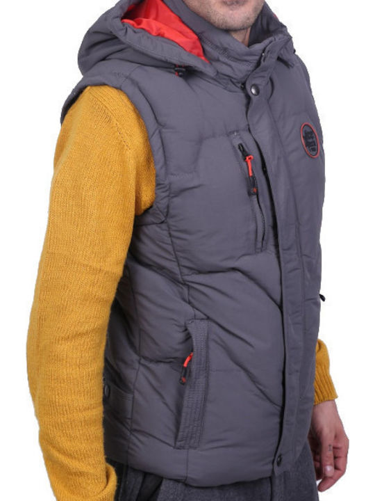Αμάνικο Μπουφάν Puffer Γκρι
