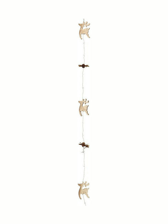 Lianos Crăciun Ghirlande Lemnoasă Maro 110cm 1buc