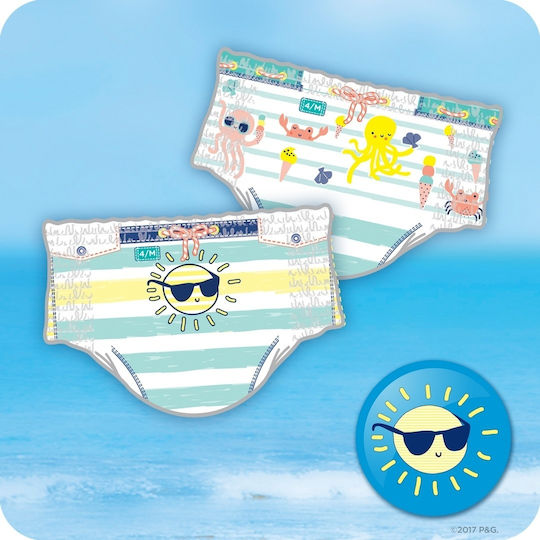 Pampers Windelhosen Splashers Nr. 4 für 9-15kg 11cm