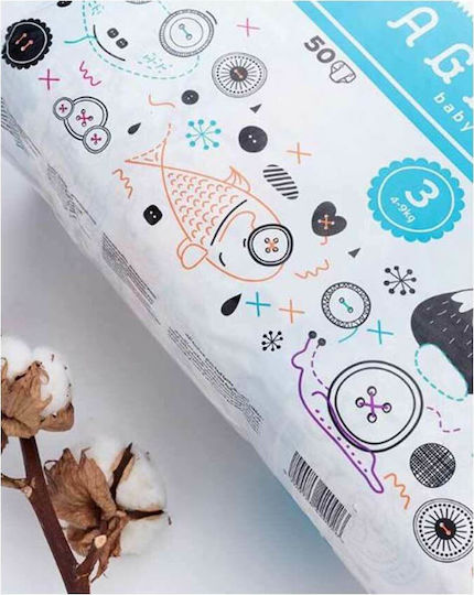 Agnotis Памперси с лента Baby Eco № 3 за 4-9kg 50бр