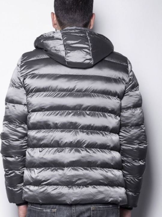 Splendid Men's Winter Puffer Jacket Gray