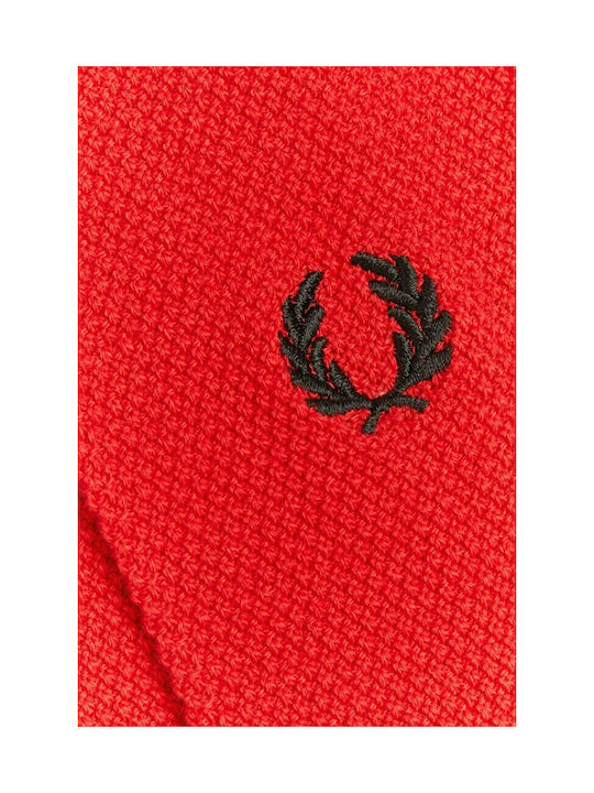 Fred Perry Men's Solid Color Socks Red