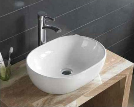Rea Amelia 48 Επικαθήμενος Νιπτήρας Πορσελάνης 48x34.5x13.5cm Λευκός