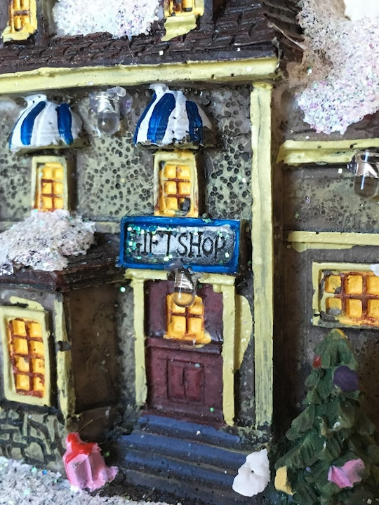 SP Souliotis Christmas Illuminated Decorative House with Battery 10x5cm. Gift Shop