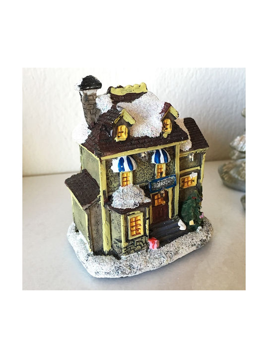 SP Souliotis Christmas Illuminated Decorative House with Battery 10x5cm. Gift Shop