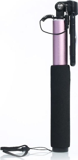 Remax P5 Baston pentru selfie cu Cablu de 3,5 mm Roz