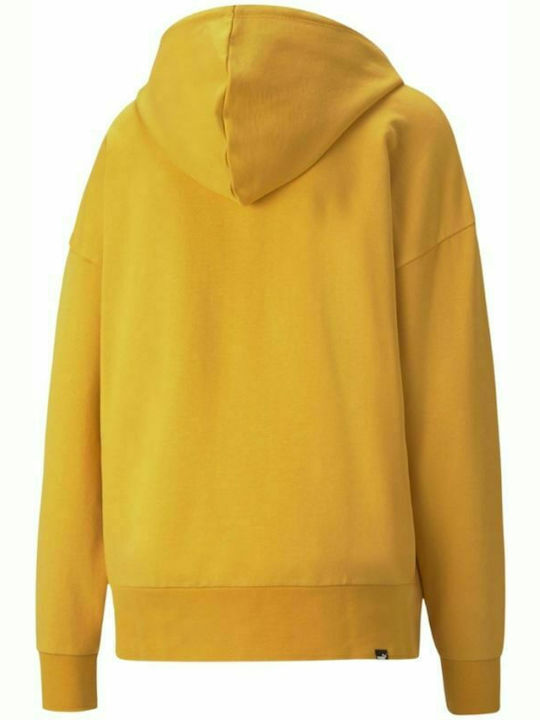 Puma Her Women's Hooded Sweatshirt Yellow