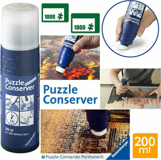 Ravensburger Liquid Glue Conserver Permanent for 4x1000 pieces Large Size 200ml