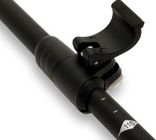 AlpinPro Pair of Telescopic Aluminum Fast Lock Trekking Poles with 3 Sections Pathfinder Black 285gr