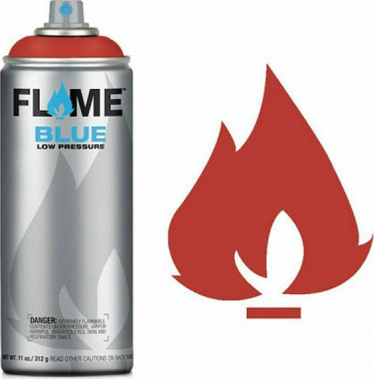 Flame Paint Σπρέι Βαφής FB Ακρυλικό με Ματ Εφέ Fire Red 400ml