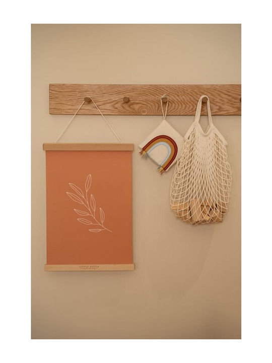 Little Dutch Παιδική Αφίσα Wild Flowers Rust Διπλής Όψης 42x30εκ.