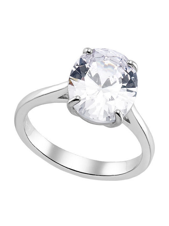 Vogue Μονόπετρο από Ασήμι Vogue Μονόπετρο από Ασήμι