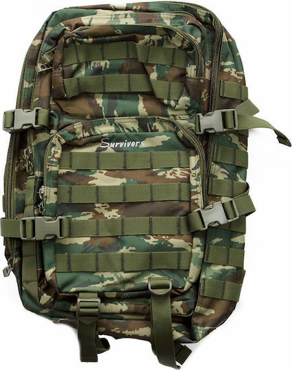 Survivors Military Backpack Backpack made of Polyester Greek Variation Greek Variant 45lt