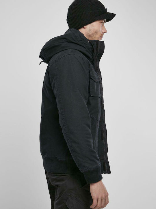 Bronx Jacke Bomber Schwarz