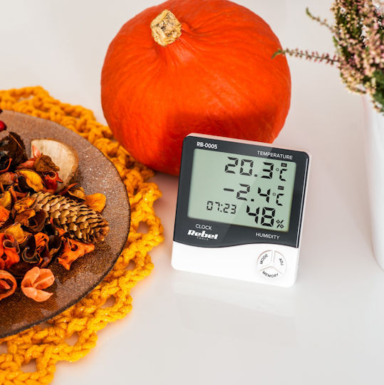 Rebel Indoor - Outdoor Thermometer & Hygrometer Wall Mounted / Tabletop