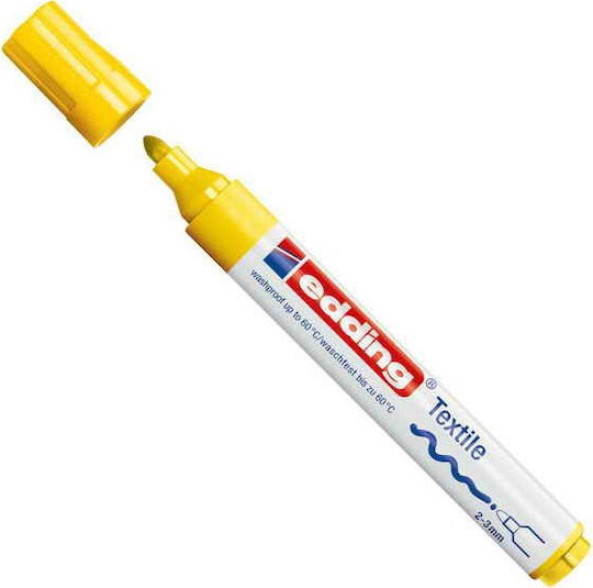 Edding Textile Marker 4500 Marker Gelb Permanent Für Stoff Runde Nase