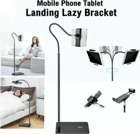 Remax Landing Lazy Bracket Tablet Stand with Extension Arm Black
