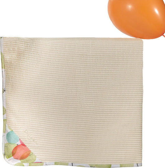 Guy Laroche Blanket Cot Party Waffle Beige 110x150cm