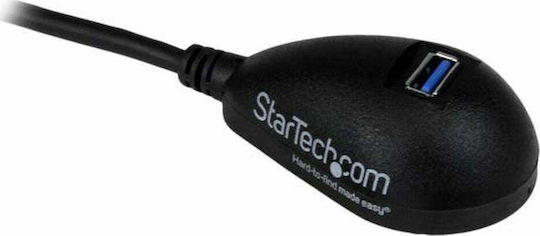 StarTech USB 3.0 Cable USB-A male - USB-A female Μαύρο 1.5m (USB3SEXT5DKB)