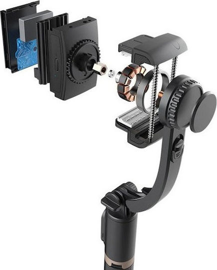 Q08 Selfie Stick Mobile Phone Tripod Bluetooth Black
