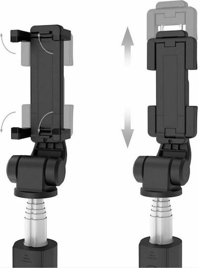 Tech-Protect L01S Selfie Stick Τρίποδο Κινητού Bluetooth Μαύρο