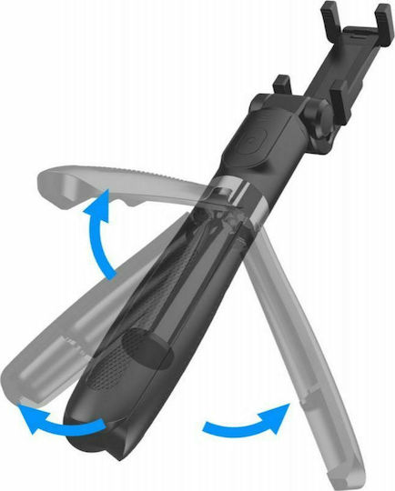 Tech-Protect L01S Selfie Stick Τρίποδο Κινητού Bluetooth Μαύρο