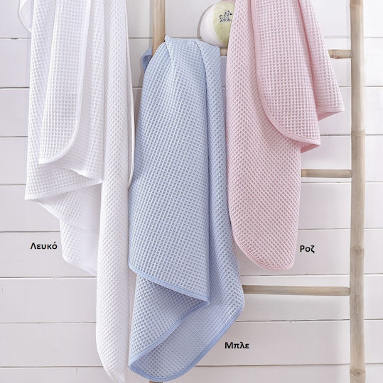 Rythmos Blanket Cot Sweety Waffle White 110x140cm