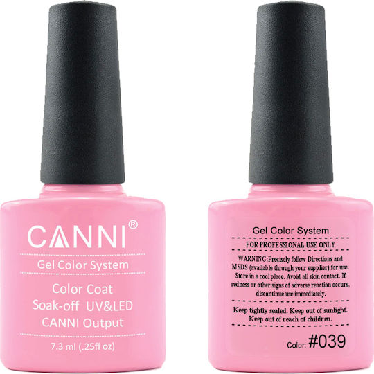 Canni Classic Ημιμόνιμο Βερνίκι Νυχιών 039 Rose Bloom 7.3ml