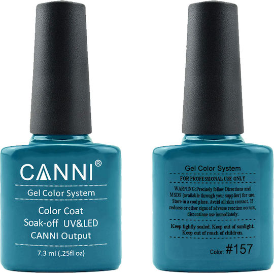 Canni Classic Ημιμόνιμο Βερνίκι Νυχιών 157 Blue Marine 7.3ml