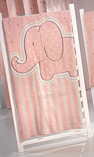 Saint Clair Decke Kinderbett Ultrasoft Africa Samt Rosa 110x140cm