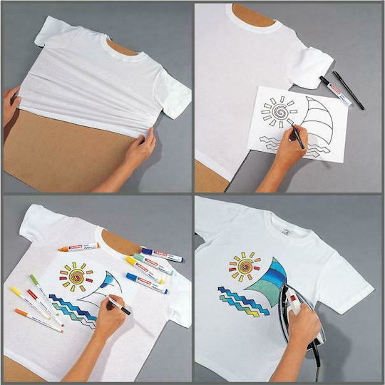 Edding Textile Pen 4600 Marker Red Permanent for Fabric Round Nose Bordeaux