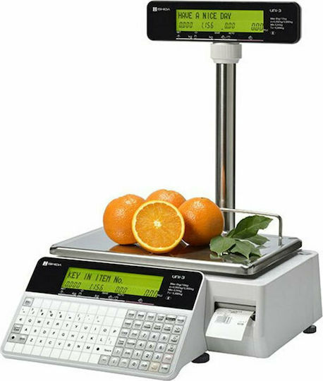 Ishida UΝΙ 3 L2 Electronic Commercial Retail Scale with Beam and Printer 30kg/10gr